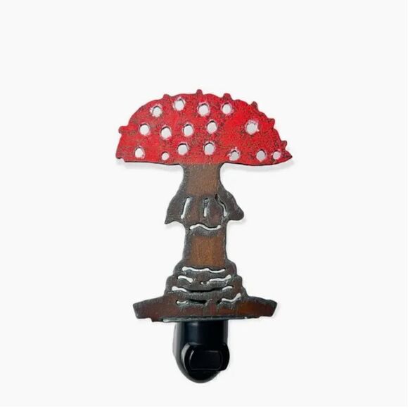 Mushroom Night Light Cut Out Iron Hippie Vibe Grunge Lighting - Picture 1 of 1